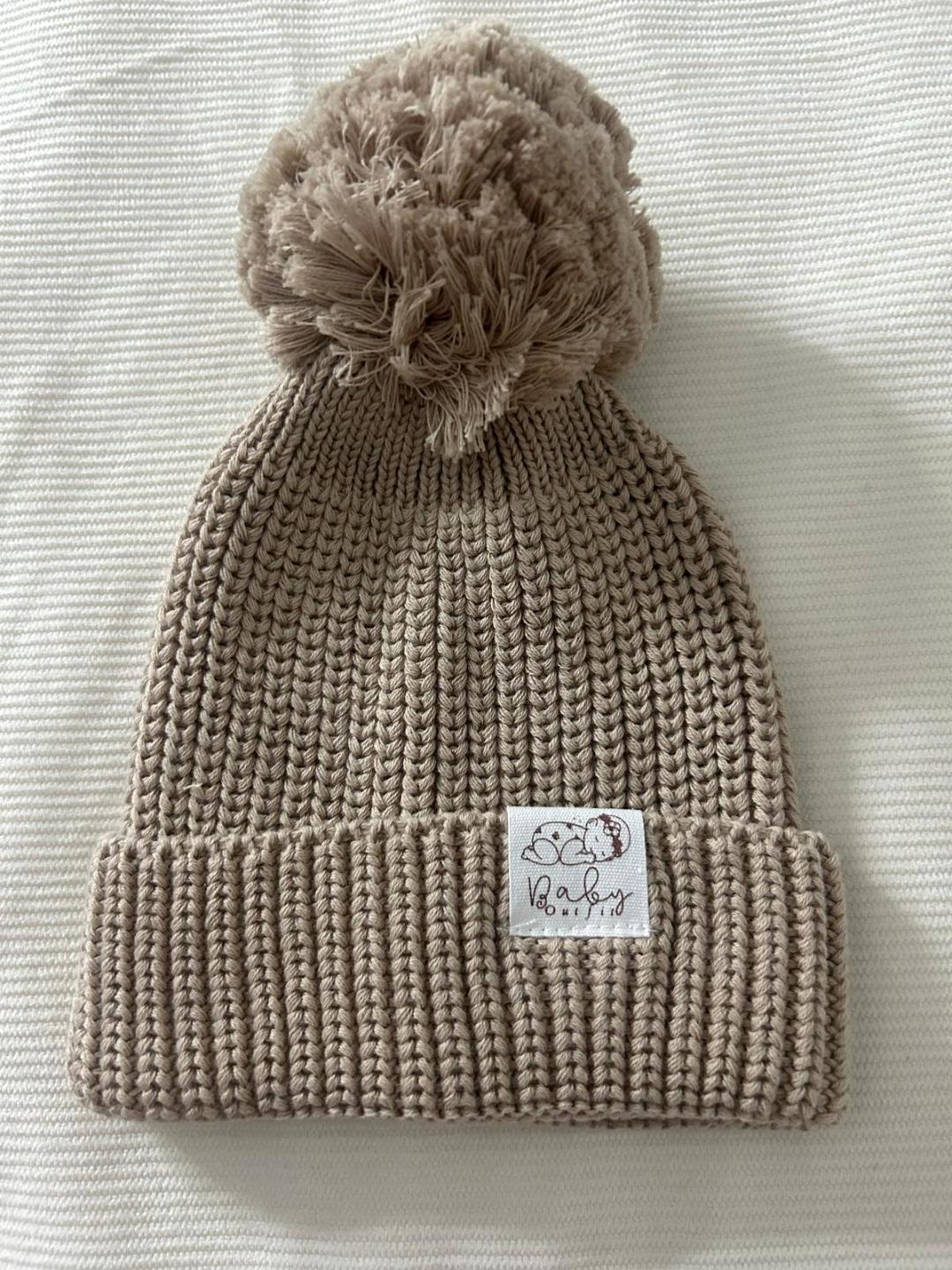 Ensemble tricoté bébé "Little Love" Camel / Beige chaud